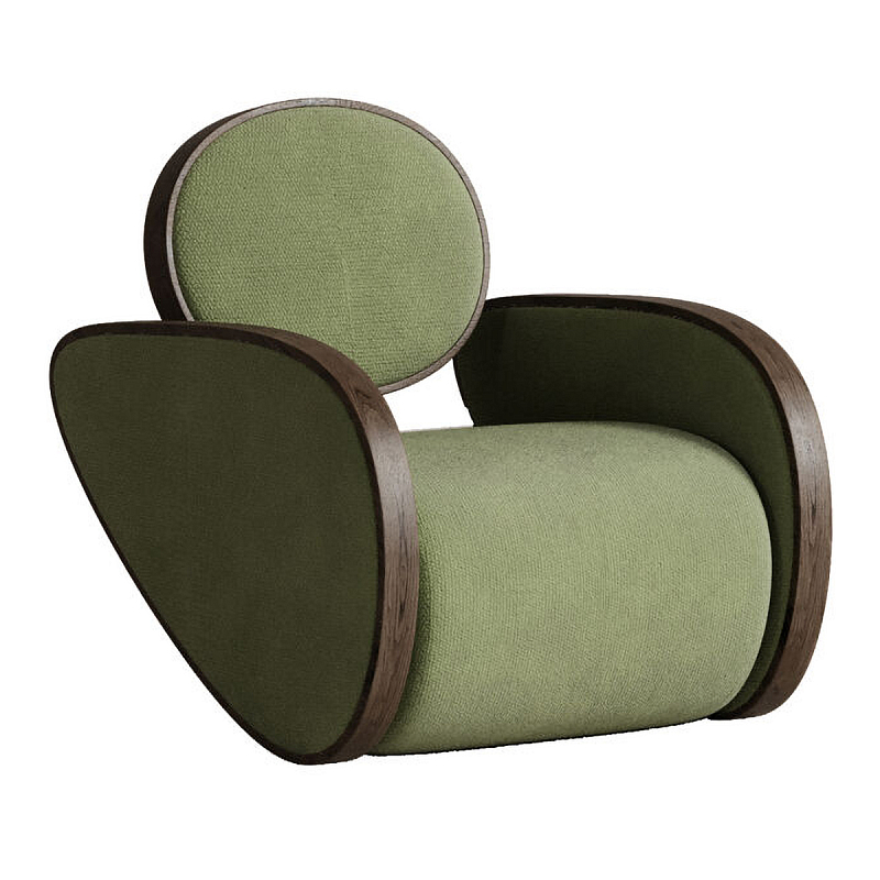 Кресло Nautilus Green Зеленый Коричневый в Брянске | Loft Concept 