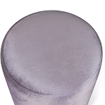 Пуф фиолетовый велюр на золотом металлическом основании Golden Belt варинант исполнения - 2 | Loft Concept в Брянске