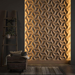 Гипсовая 3D панель с принтографией PM-46 варинант исполнения - 2 | Loft Concept в Брянске