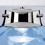 Настольная лампа с шарообразным прозрачным основанием из цветного переработанного стекла и белым цилиндрическим абажуром Elstead Lighting варинант исполнения - 8 | Loft Concept в Брянске