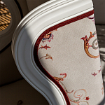 Кресло из массива бука бежевое с растительным орнаментом Raffael Beige Floral Armchair варинант исполнения - 4 | Loft Concept в Брянске