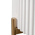 Тумбочка белая круглая с мраморной столешницей Thoroughbass варинант исполнения - 3 | Loft Concept в Брянске