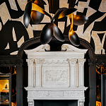 Обои ручная роспись в стиле Арт-деко Symphony Original colourway on Flint silk dupion варинант исполнения - 5 | Loft Concept в Брянске