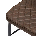 Стул с темно-коричневой обивкой из экокожи Benderson варинант исполнения - 6 | Loft Concept в Брянске