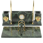 Настольный письменный набор из змеевика с подставкой под календарь Successful Leader варинант исполнения - 1 | Loft Concept в Брянске