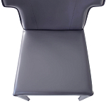 Стул серый из искуственной кожи на 4-х ножках Enigma Gray варинант исполнения - 3 | Loft Concept в Брянске