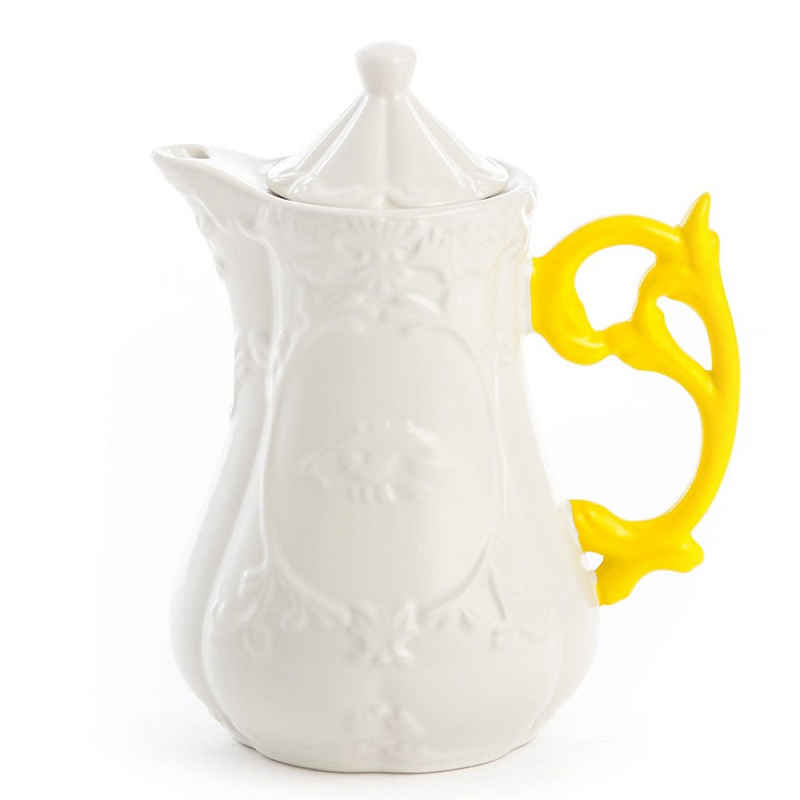 Заварочный чайник Seletti I-Teapot Yellow Белый Желтый в Брянске | Loft Concept 