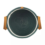 Корзина для хранения с ручками Interlacement Green  варинант исполнения - 1 | Loft Concept в Брянске