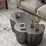 Дизайнерский журнальный стол зеркальный волнистой формы Gytep варинант исполнения - 3 | Loft Concept в Брянске