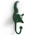 Настенный крючок лиса Fox Wall Hook Green варинант исполнения - 2 | Loft Concept в Брянске