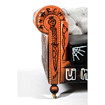Диван Честерфильд граффити graffiti Orange Sofa натуральная кожа варинант исполнения - 6 | Loft Concept в Брянске
