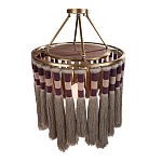 Люстра круглая плетеная с кисточками Walnut Chandelier Tassels Boho Style варинант исполнения - 2 | Loft Concept в Брянске