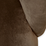 Барный стул со спинкой на 4-х деревянных ножках Коричневый Велюр Vendramin Chair  варинант исполнения - 4 | Loft Concept в Брянске