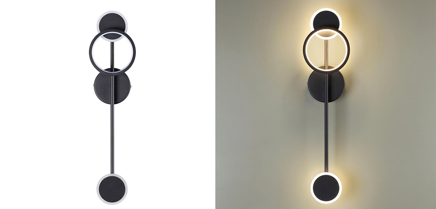 Бра Bendik Black Ring Wall lamp A Бра Bendik Black Ring Wall lamp A - Loft-Concept в Брянске