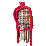 Настенный ковер разноцветный из одежды Heart варинант исполнения - 2 | Loft Concept в Брянске