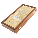 Нарды настольные из натурального камня лазурит и долерит Backgammon from Stone варинант исполнения - 6 | Loft Concept в Брянске