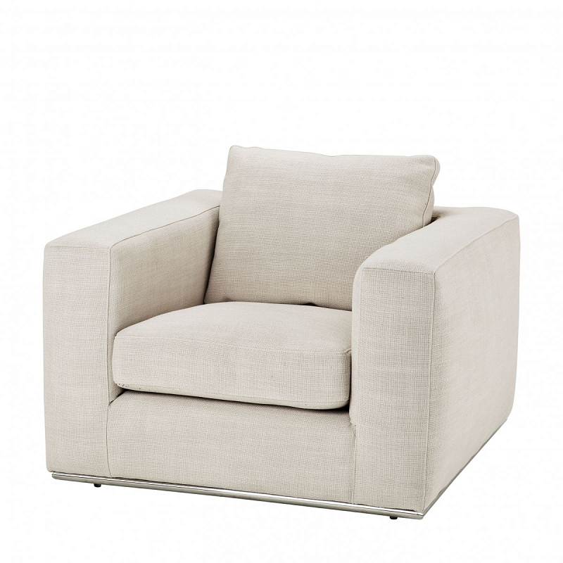 Кресло Eichholtz Chair Atlanta Молочный Нержавеющая сталь Кресло Eichholtz Chair Atlanta Молочный Нержавеющая сталь в Брянске | Loft Concept