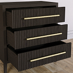 Комод Primo с 3 выдвижными ящиками Темный орех варинант исполнения - 6 | Loft Concept в Брянске