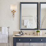 Бра с цветочным основанием и тканевым абажуром Tugella Flower Lamp варинант исполнения - 3 | Loft Concept в Брянске