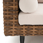 Трехместный садовый диван из плетеного пластика Matteo варинант исполнения - 4 | Loft Concept в Брянске