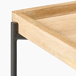 Журнальный стол с прямоугольной деревянной столешницей Urban Style Space варинант исполнения - 2 | Loft Concept в Брянске