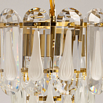 Люстра многоярусная с овальными прозрачными подвесками 28 см Harmonica варинант исполнения - 6 | Loft Concept в Брянске