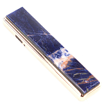 Зажигалка электронная с накладкой из натурального камня Содалит и с USB проводом для зарядки Stone Lighters варинант исполнения - 1 | Loft Concept в Брянске