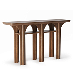 Консоль деревянная с арочным основанием Arch Passage варинант исполнения - 1 | Loft Concept в Брянске