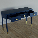 Дизайнерский Письменный стол Elsa Dreams Blue с тремя ящиками варинант исполнения - 4 | Loft Concept в Брянске