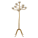 Торшер золотой в виде растения Golden Flower Glade варинант исполнения - 2 | Loft Concept в Брянске