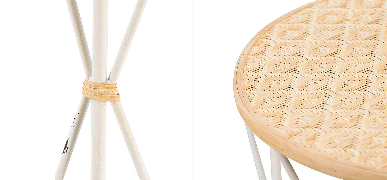 Комплект столиков с круглой деревянной столешницей Jessica - Loft-Concept в Брянске