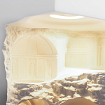 Встраиваемый в стену гипсовый светильник под покраску в античном стиле Antiquity Athena варинант исполнения - 11 | Loft Concept в Брянске