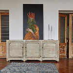 Комод в винтажном стиле с 3-мя дверцами Cardenas Chest of Drawers Vintage Beige варинант исполнения - 2 | Loft Concept в Брянске