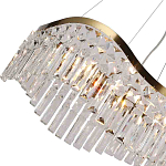 Люстра подвесная волнистой формы с хрустальными подвесками Ludivine Lighting варинант исполнения - 3 | Loft Concept в Брянске