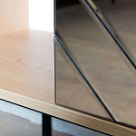 Шкаф с 2-мя зеркальными дверцами Serena Mirror Cabinet варинант исполнения - 4 | Loft Concept в Брянске