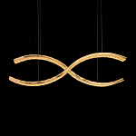 Люстра волнистой формы с фактурным хрустальным плафоном Light Delight варинант исполнения - 1 | Loft Concept в Брянске