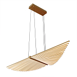 Люстра в виде распахнутых крыльев из тонких металлических планок Flight of Freedom варинант исполнения - 3 | Loft Concept в Брянске