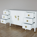 Большой Комод-буфет Elsa Dreams White с ящиками варинант исполнения - 6 | Loft Concept в Брянске