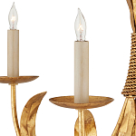 Люстра золотая с декором в виде перьев Bunch of Feathers варинант исполнения - 1 | Loft Concept в Брянске