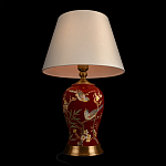 Настольная лампа бордовая с изображением птиц Slip Away варинант исполнения - 4 | Loft Concept в Брянске