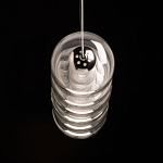 Люстра линейная с 6-ю прозрачными стеклянными плафонами округлой формы HANDLE GRAPE варинант исполнения - 7 | Loft Concept в Брянске