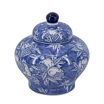 Ваза с крышкой в китайском стиле Гранатовое дерево Blooming Pomegranate варинант исполнения - 7 | Loft Concept в Брянске