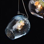 Люстра каскадная с 9-ю разноцветными стеклянными плафонами Kaleido варинант исполнения - 6 | Loft Concept в Брянске