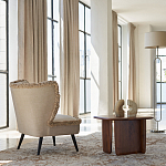 Кресло с декором бахрома Linen Fringe Chair Beige варинант исполнения - 8 | Loft Concept в Брянске