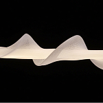 Люстра горизонтальная с волнистым белым плафоном Golden Swirl варинант исполнения - 6 | Loft Concept в Брянске