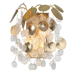 Бра с декоративными подвесками из прозрачного стекла в форме монеток FAIRYTREE Light варинант исполнения - 2 | Loft Concept в Брянске