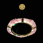 Люстра в форме кольца розовая Warm Pink Light варинант исполнения - 5 | Loft Concept в Брянске