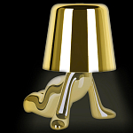 Настольная лампа фигурная цвета золото с гладким абажуром Высота 17 см Sophia варинант исполнения - 1 | Loft Concept в Брянске