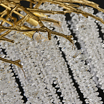 Люстра многоярусная с каркасом из металла и прозрачными подвесками FAIRYTREE Light варинант исполнения - 1 | Loft Concept в Брянске