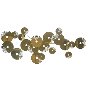 Арт-объект Metal Plates ART gold
